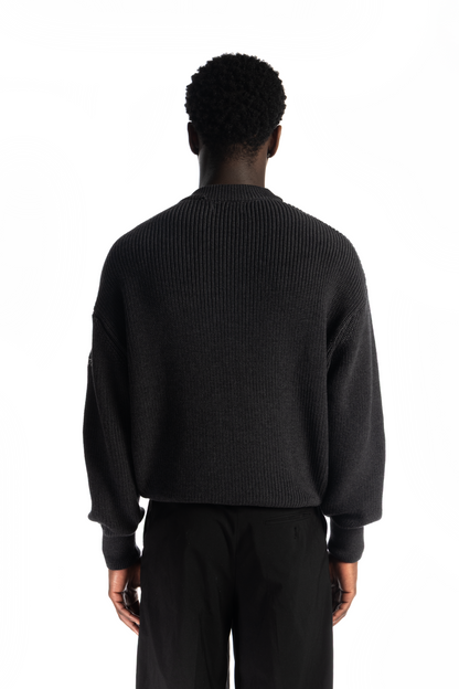Charcoal Oyster Knit