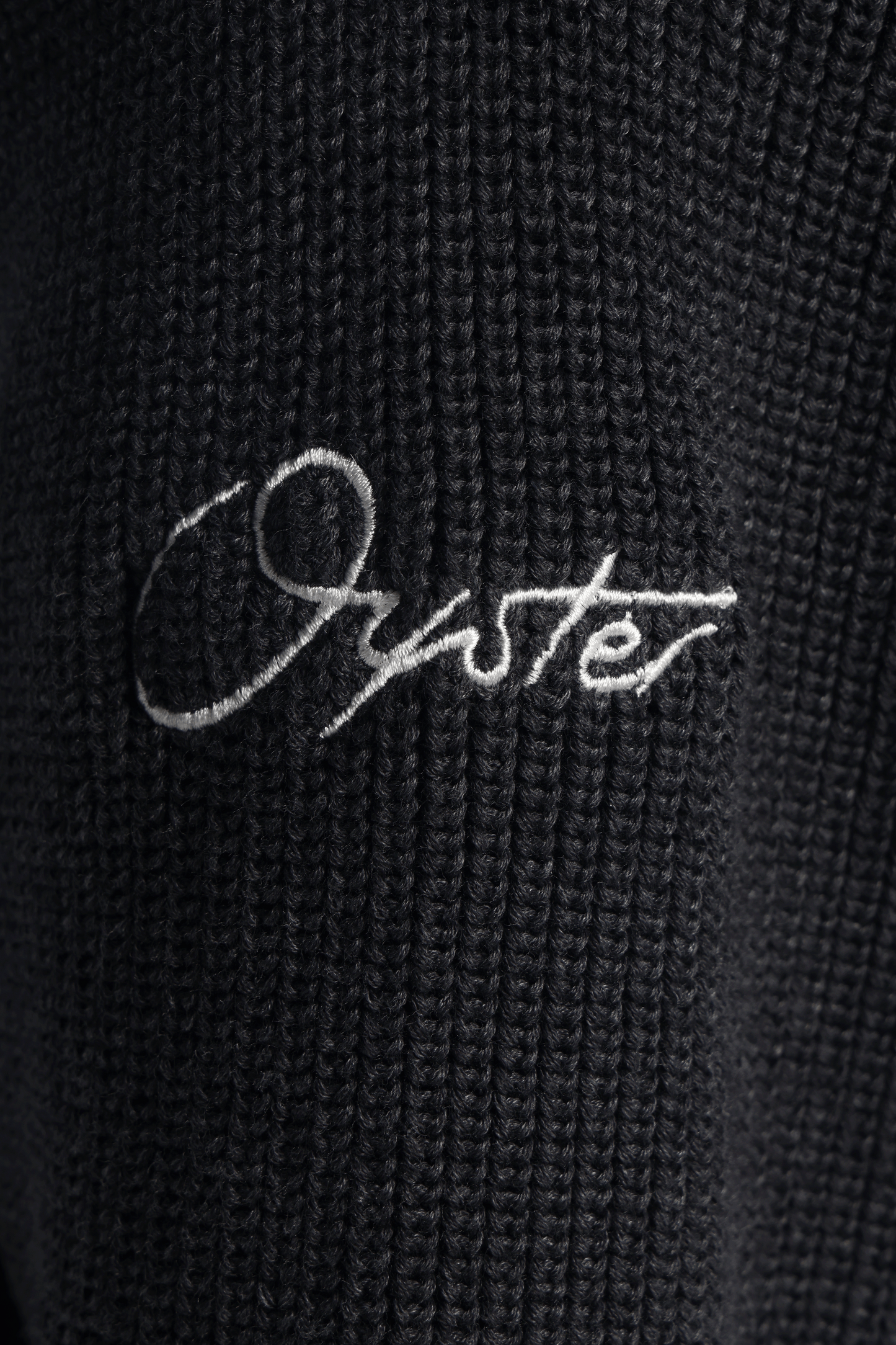 Charcoal Oyster Knit