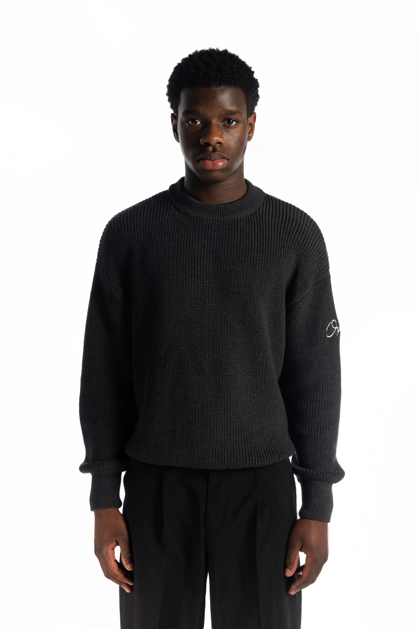 Charcoal Oyster Knit
