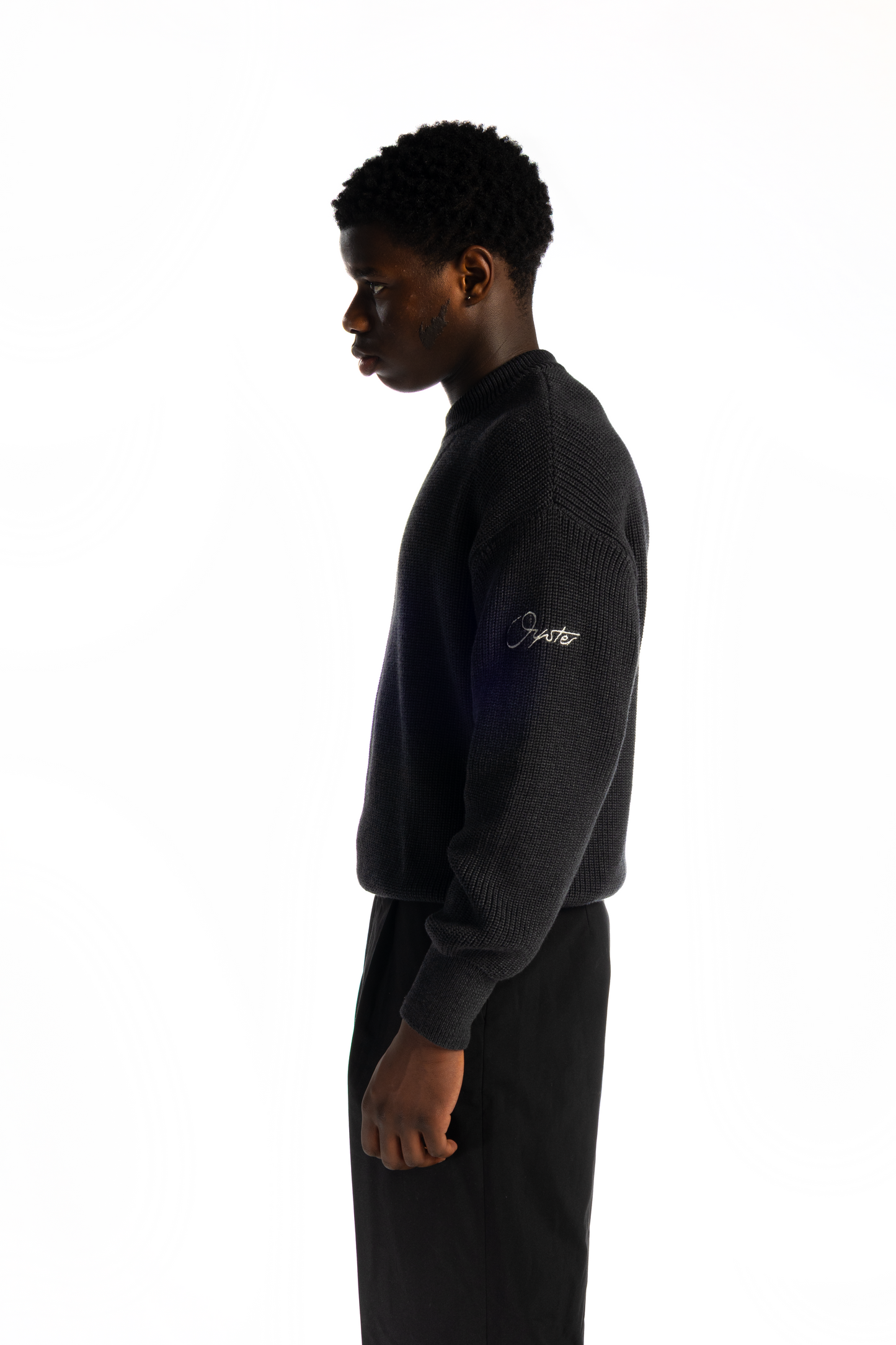 Charcoal Oyster Knit