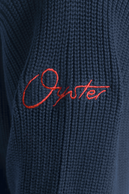 Navy Oyster Knit