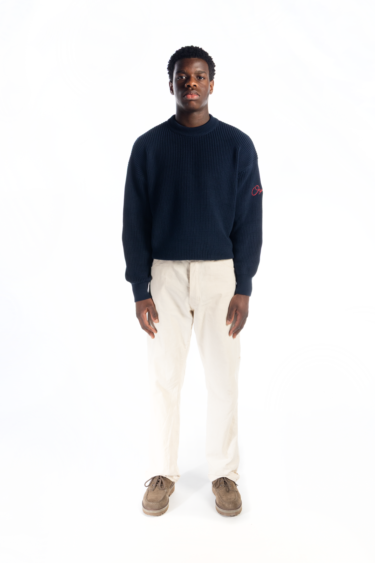 Navy Oyster Knit